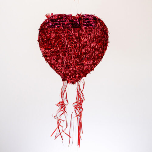 Piñata "Rotes Herz" – glänzend & elegant – Bild 2