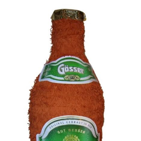 Piñata Bierflasche braun