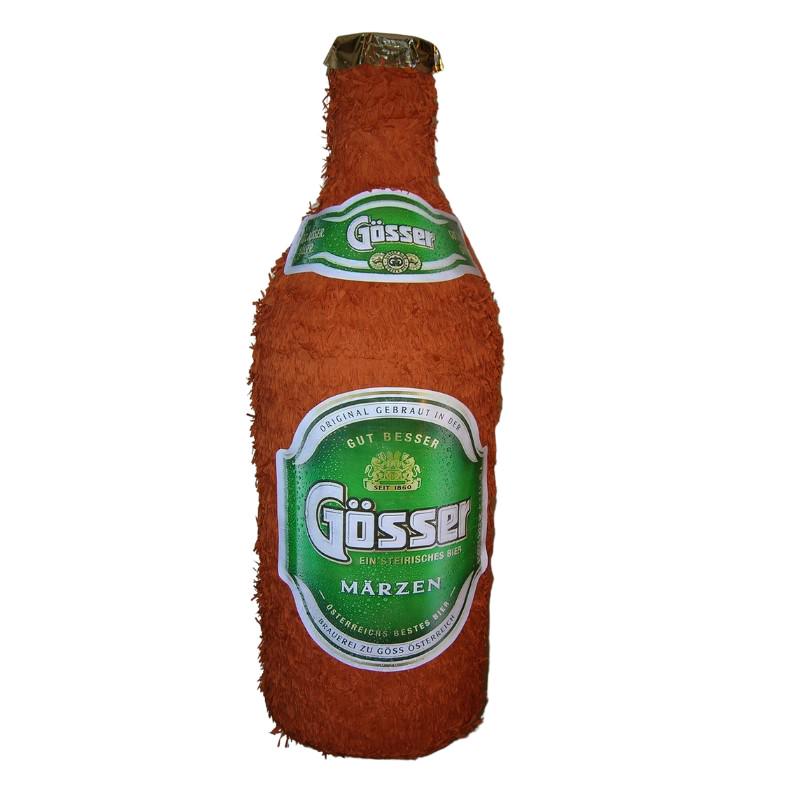 Piñata Bierflasche braun