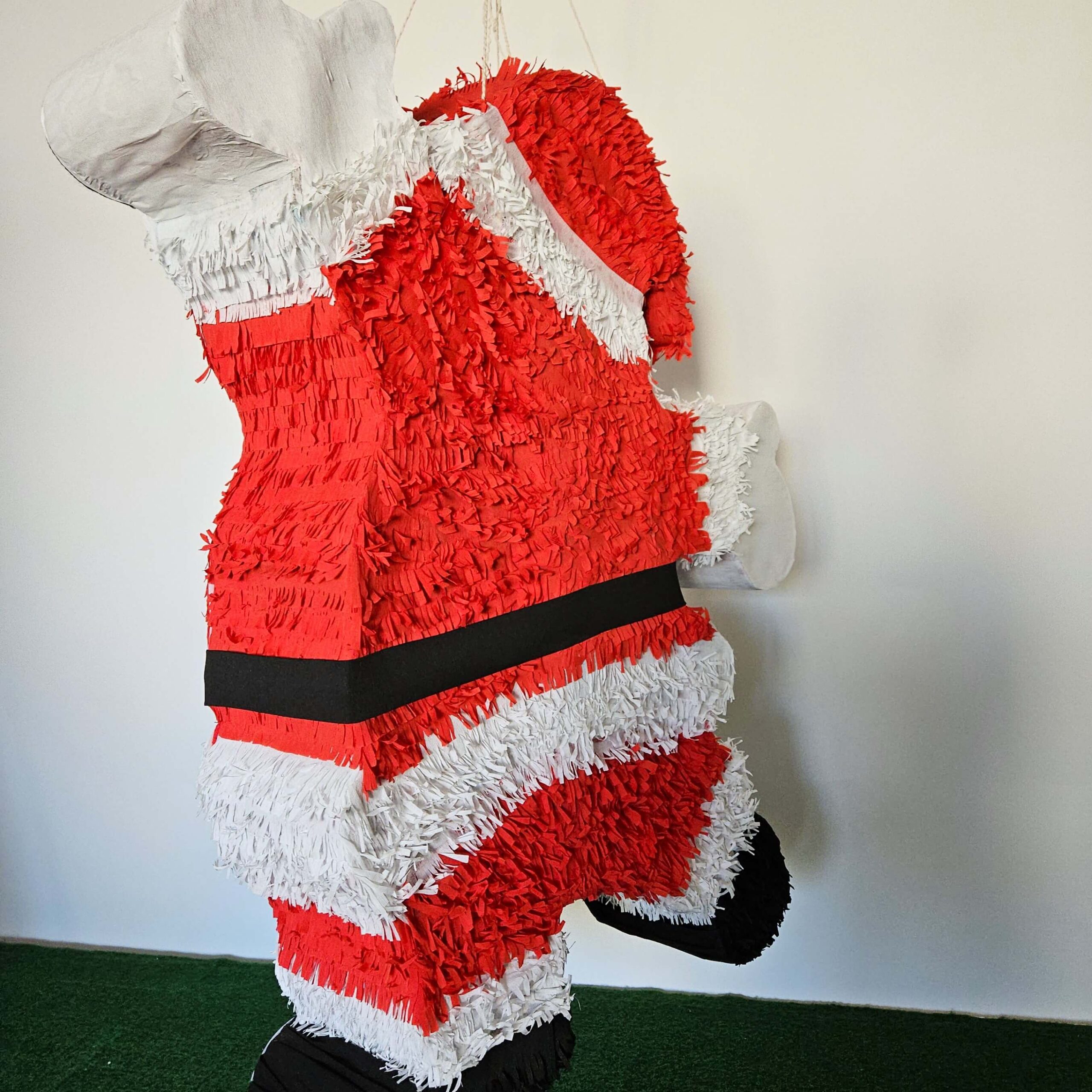 Weihnachtsmann Piñata Rückenansicht